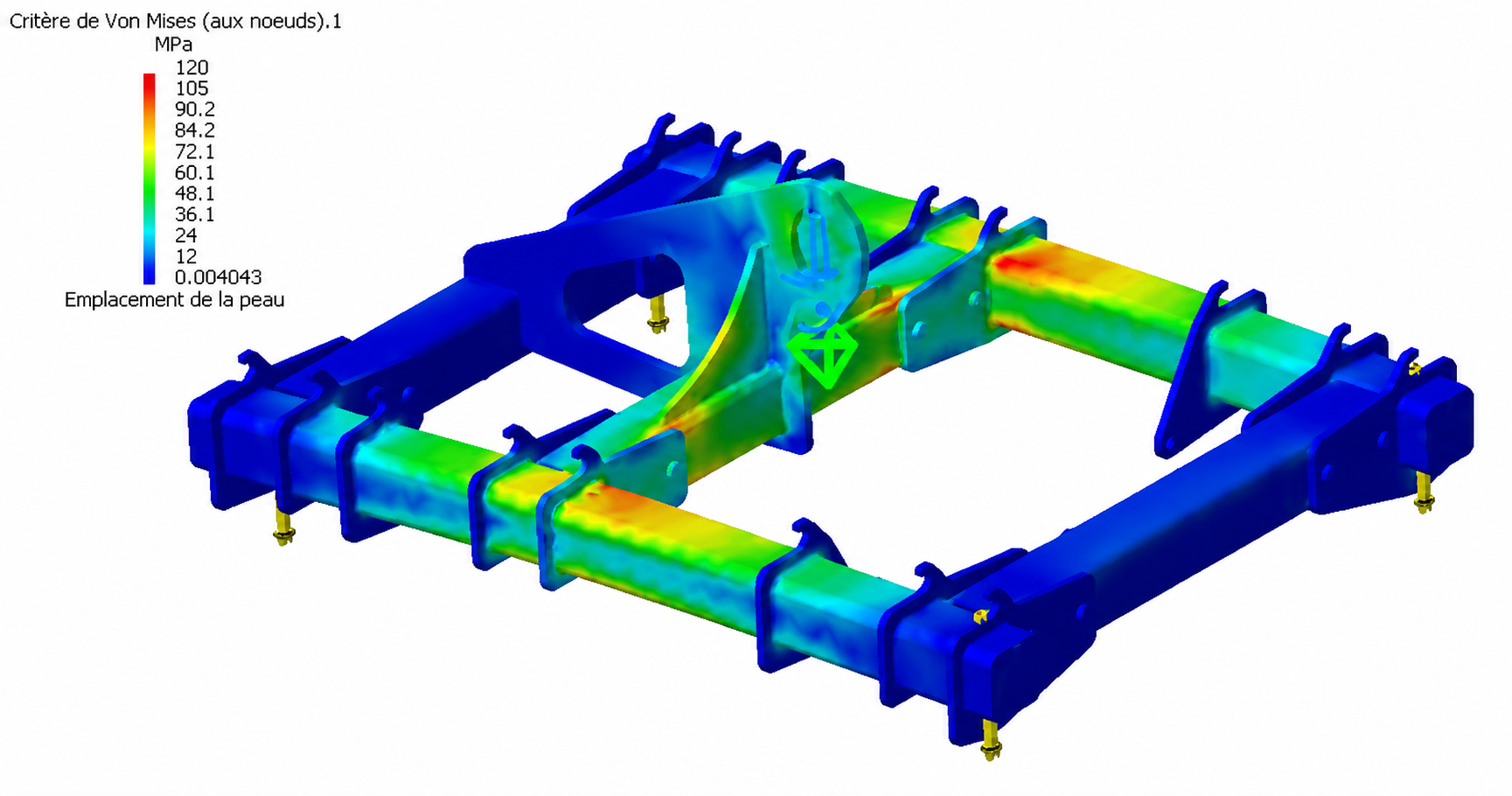 Finite element calculation report, stress analysis — LGEN Casablanca